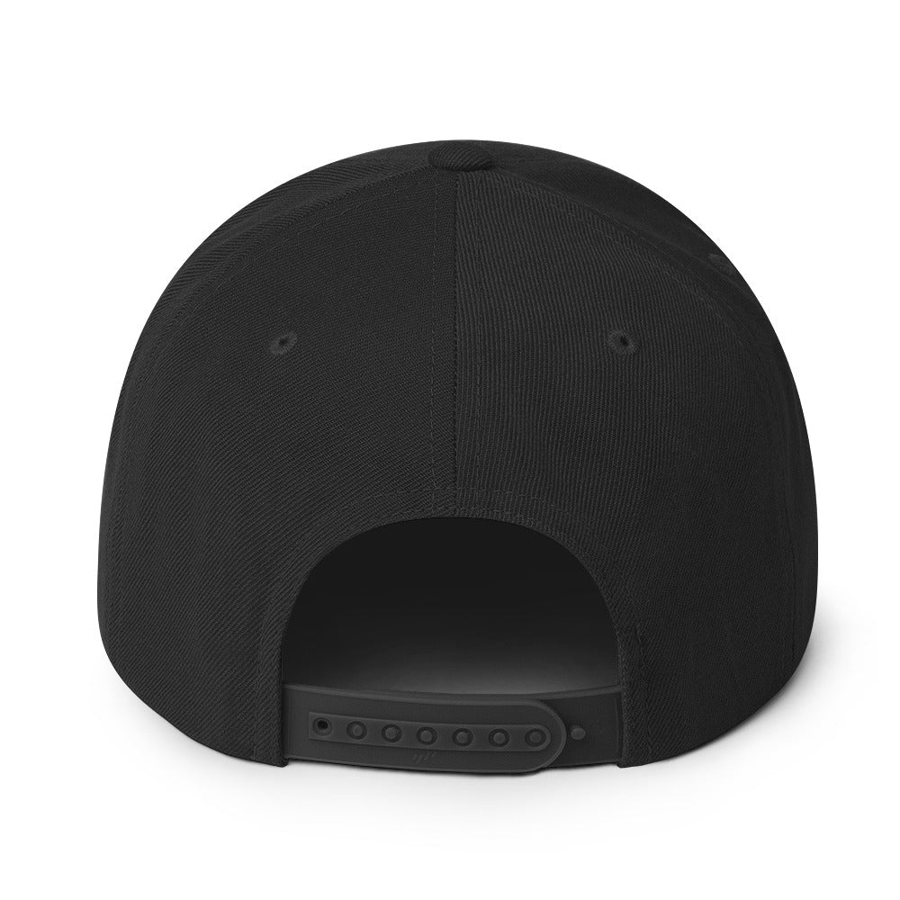 REPS Black Snapback Hat