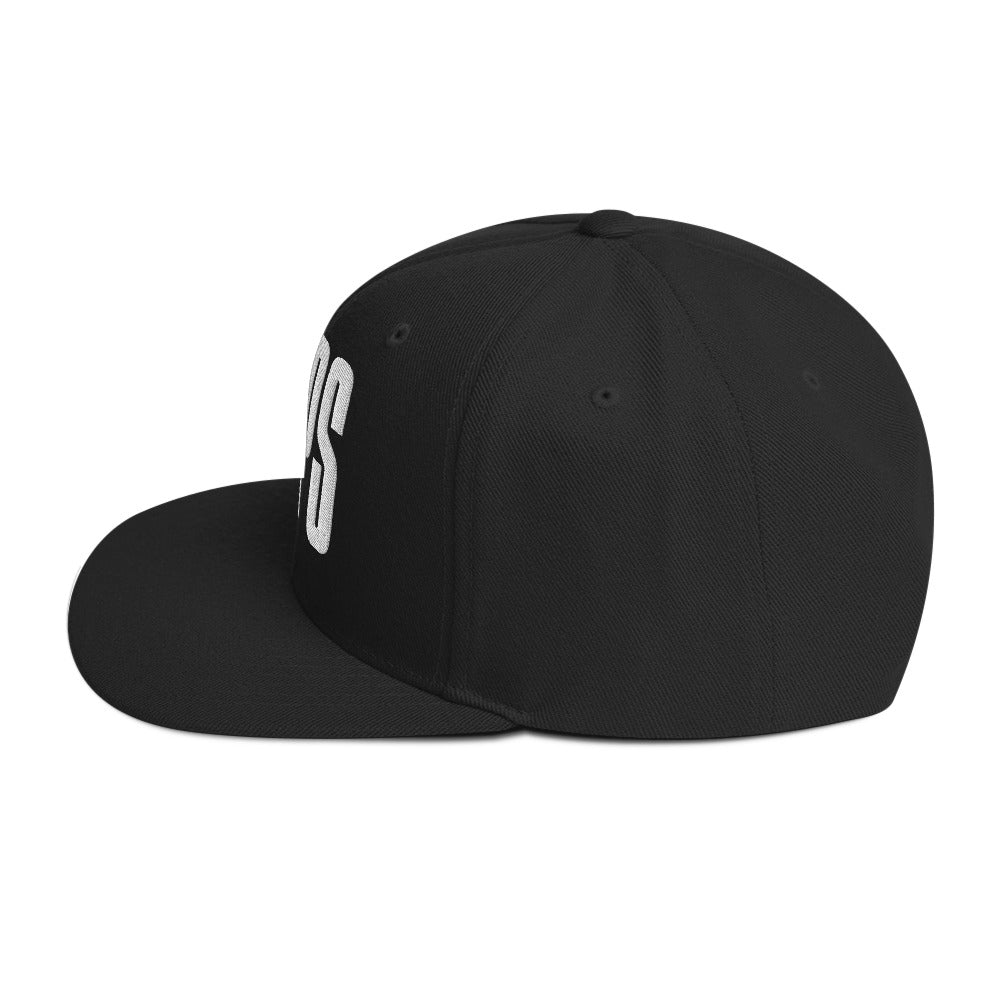 REPS Black Snapback Hat