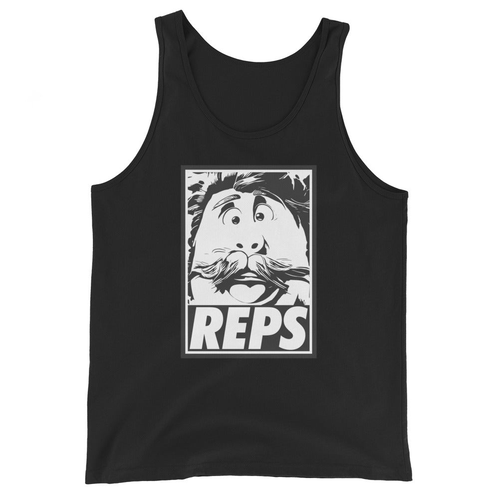 "REPS" Obey Style - Gains Revealing Tank Top - Brick Headstrong