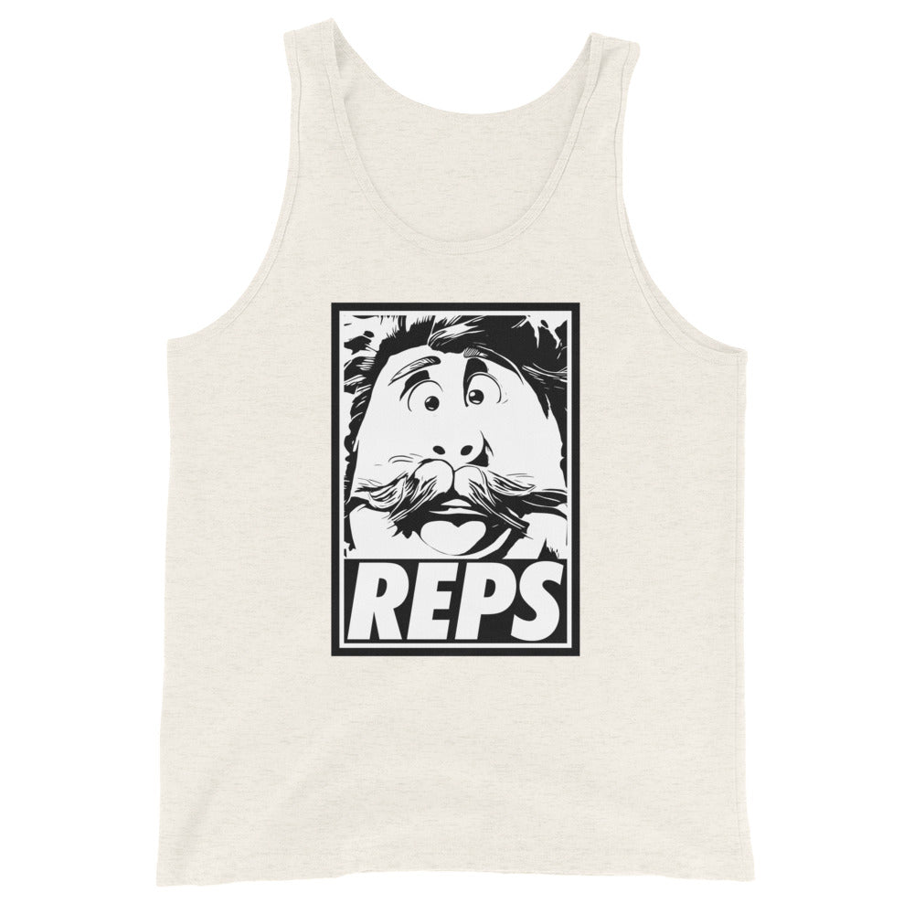 "REPS" Obey Style - Gains Revealing Tank Top - Brick Headstrong