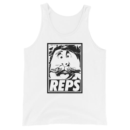 "REPS" Obey Style - Gains Revealing Tank Top - Brick Headstrong