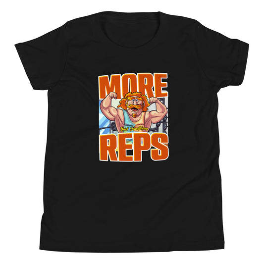 *Kids* "More Reps" Brick Headstrong Bodybuilding T-Shirt